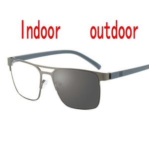 Солнцезащитные очки Прогрессивные многофокальные очки для чтения мужчина Presbyopia Hyperopia Bifocal Sun Pochromic Eyeglasses nxsunglasses 258H