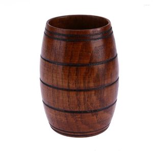 Cups Saucers Wood Cup Natural Classical Handcrafted Jujube Big Belly Beer Coffee Milk Juice Tea Tumbler Kitchen Bar Drinkware Dropship