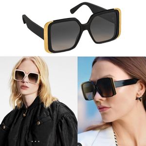 Новые дизайнерские солнцезащитные очки Z1664W Женская модная квадратная рама металлическая гравировка