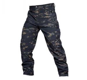 Pantaloni da camuffi militari tattici per guscio tattico di pile invernale Manouflage Pantaloni dell'esercito camo caldo impermeabile S-3XL 2011131405809