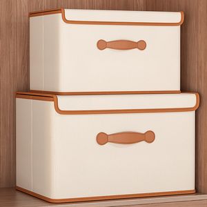 Caixa de armazenamento de roupas para casa, caixa de armazenamento de roupas íntimas domésticas, OrganizingBox, cesta de armazenamento com tampa