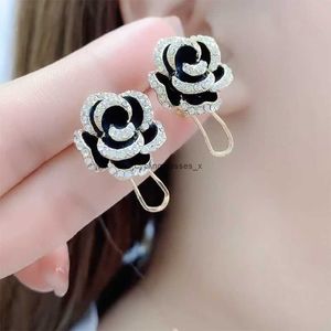 2024 Advanced and Elegant Camellia Earrings for Women 925 Silver Needle New Trendy Versatile Ear Buckles Anti Allergy