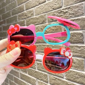 New Children Cute Cat Shape UV400 Baby Girls Outdoor Sun Boys Kids Eye Protection Sunglasses