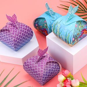 12pcs syrena ogon Little Mermaid Birthday Party Torba pod nowożecami Torby torebki