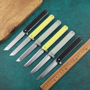 pocket Folding Knife D2 Blade G10 Handle outdoor Camping Survival Hunting rescue tactical fruit EDC tool kitchen knives Fodgl