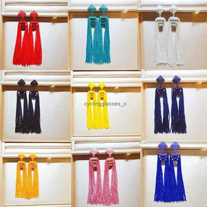 2024 Fashion Tassels and wave shaped womens Earrings