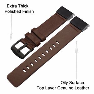 Quick Fit Genuine Leather Watchband 20/22/26mm for Garmin Fenix 6X Pro / 5X Plus/6S/ 5S/6 Pro 5/3/3HR bracelet Watch Band Strap