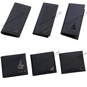 Projektantka mody mężczyźni długie portfele czarne skórzane kobiety składają krótkie portfele karty kredytowe 233q