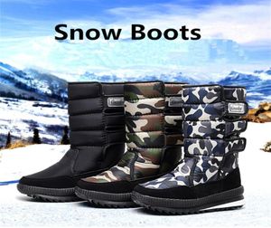 Women039Smen039S Snow Boots مقاومة للماء أحذية قطنية غير مقاومة للماء Hightop Midleg Boots9381086