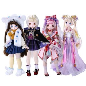 Dolls Dream Fairy 2nd Generation of the 1/4 BJD New Face Head 16 Inch Ball Fointed Body Full Set Style MSD DIY Toy Gift for Girls Y240528