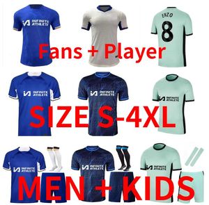 23 24 25 Enzo Gallagher N.Jackson Palmer Soccer Jerseys 2024 2025 Mudryk Football Shirt Sterling Nkunku James T.