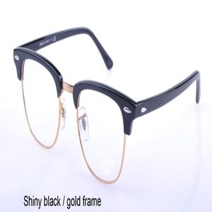 Wholesale-2019 Designer Brand Club eyeglass Master Men prescription frame Women Semi Rimless RetrOculo De Sol Feminino retro clear lens 260p