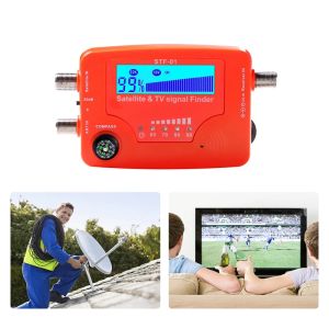 2 In 1 Satelliten -TV -Signalfinder LCD Digital Satellite Finder TV -Antennen -Signalstärke -Signalmessgerät mit Kompass