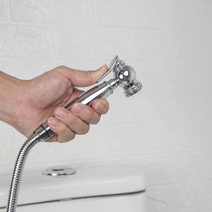 Gebürstete goldene schwarze Badezimmer Handheld Bidet Spray Dusch Set Toilettensprühtuch Windel Bidet Wasserhahn Messing Sus304 Hand Shattaf