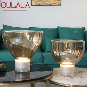 Table Lamps OULALA Modern Lamp Nordic Simple Glass Desk Light LED Living Room Study Home Decor Bedside