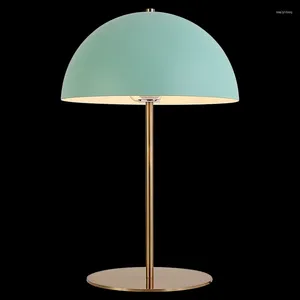 Tischlampen moderne Metallschreibtischlampe für Wohnzimmer Schlafzimmer leichte Makkaron Süßes Dekor Home Dekoration LED LED