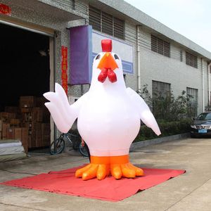 Оптовая индивидуальная гигантская надувная курица для жареной рекламы ресторана /петухой петух животный воздушный шар на открытом воздухе 001