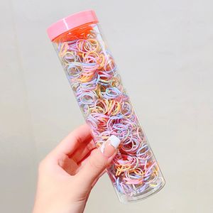 1000pcs/box Girls coloridos elásticos de borracha de borracha de goma para o suporte de rabo de cavalo elástico faixas de cabelo acessórios de cabelo de scrunchie