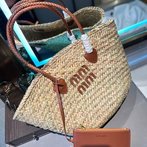 Bolsa de palha de 10a Summer praia bolsa de luxo bolsas de designer de luxo