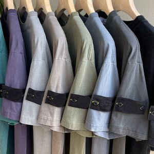2024SS deisgner mens polo tshirts stones mens tshirt 100% cotton top quality luxury brand summder polo tshirt for man embroidery polo