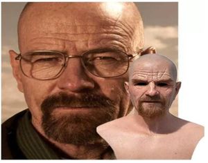 New Movie Celebrity Latex party Mask Breaking Bad Professor Mr White Realistic Costume Halloween Cosplay Props Masks8551699