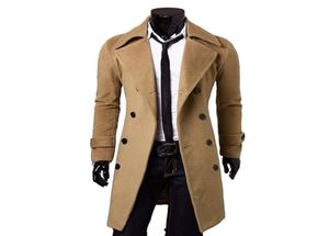 Arrival Men Winter Jacket Double Breasted Trench Coat Slim Fitness Mens Long Coats M3xl 3 Color designer3611446