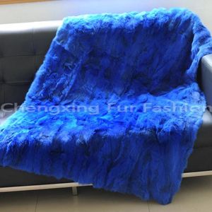 Blankets CX-D-12/Z 130x150cm Sell Custom Patchwork Fur Blanket /Fur Carpet -DROP