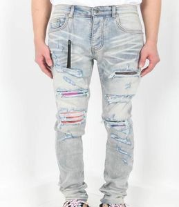 2020i Roupas Designer Pants SLP Mens Designer t camisetas pantera impressão exército verde destruído mass slim jeans reto skinny 4921357