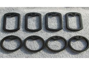 100pcslot silicone in gomma in gomma silenziatore per cani per tag per tag militari intorno a 5029 mm Factory Whole5013975