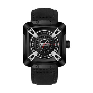 Kademan 612 Square Mens Watches niesamowicie wyglądające sportowe życie Waterproof Masculine Brance Watch z wygodnym paskiem świetne kreatywne prezenty 153 W