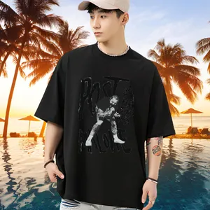 Wholesale Man T Shirts O-Neck Short Sleeve Cotton Outdoor Men Tees Custom Cartoon Cool Tops