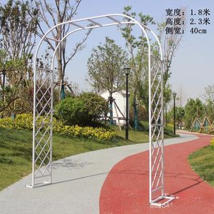 Party Decoration Wedding Arch Plants Stand Wrought Iron Branches Stable Garden Tool Home Black DIY Climbing Pergola