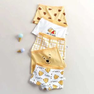 Calcinha 5pcs meninas algodão Antibacteriano Panties crianças finas respiráveis respiráveis 3+y pequenas crianças roupas íntimas bebês fofinhos de impressão fofos y240528