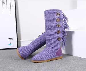 Sälj Women Snow Cardi Boots 5819 Knitting Shoes Tall Short 2 In 1 OVÄNDNING U20217683692