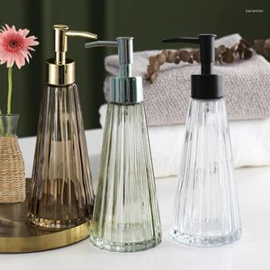 Liquid Soap Dispenser European Style Glass Lotion Bottle Paraply-formad Creative Home El Hand Sanitizer Badrumsprodukter