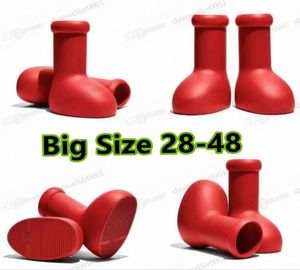 2023 Big Red Stiefel Männer Frauen Kinder Mädchen Regenstiefel Baby Designer Dicke untere Stiefel Stiefel Gummi Plattform Bootie6030804