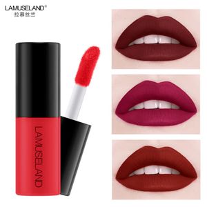 Velvet Matte Lip Glaze Watertproof Long Loting Non-Stick Cup Liquid Lipstick Women Makeup Lip Gloss Mini Red Lip Tint Cosmetics 240528