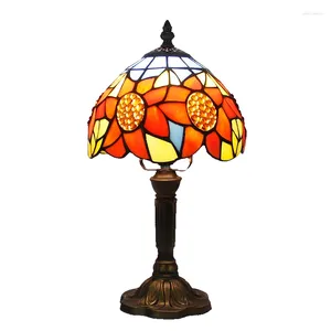 Lampade da tavolo in stile mediterraneo bar bar cafe lampada da scrivania vintage vetro retrò creativo per lampade per camera da letto decoraggio