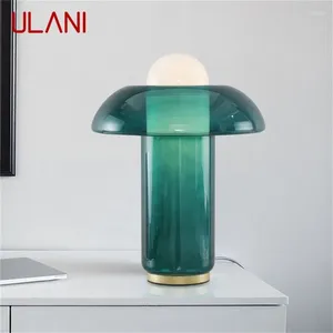 Lâmpadas de mesa ulani nórdico moderno criativo lâmpada verde led mesa iluminação decorativa para sala de estar em casa