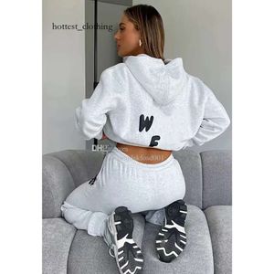 White Foxs Women's Tracksuits Women Hoodie Pullover Sweatshirts Sporty Long Sleeved Pullover Hooded Tracksuits Sporty Pants Size S-3Xl 7544