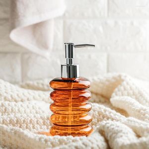 Flytande tvål dispenser glas lotion flaska badrum levererar handgjord transparent handrensning