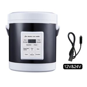 12v 24V Mini Auto Cooker di riso da auto 16L Auto Trucks Electric Porridge Cooking Macchina Calza Caricatore Pranzo a riscaldamento rapido 240528 240528