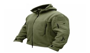 Zogaa Men Military Jacket Coat Fleece Tactical Overcoat Outdoor Bortable Sport Vandring Polar Jacka Solid Loose Hooded Coat Män 28060250