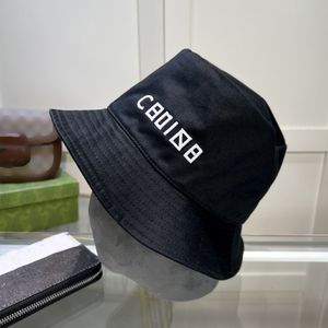 Varumärkesdesigner Bucket Hat Classic Letter Brodery Hats For Men Beach Sunshade Women Sunhat 9 Colors Casquette High Quality 355K