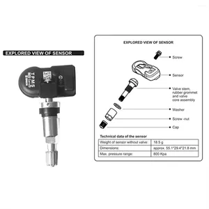 Kupalar 10pcs Programlanabilir TPMS Sensörü 433MHz 315MHz Otomatik MX-Sensör Onarım Araçları Tarayıcı Pad Lastik Basınç Monitör Sistemleri