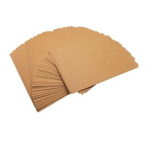 50/100/200pcs 14.89.8см/5,83,8 в карты карты Kraft, Diy подарочная упаковка картонная бумага пустые открытки для ручной работы вручную рисунки