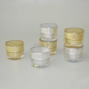 Garrafas de armazenamento 5g de acrílico de acrílico frasco vazio estilo de alta qualidade em gel de creme cosmético recipientes F730