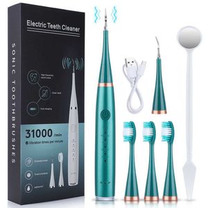 Escova de dentes de dentes escova de dentes de dentes de dentes eliminador eliminador eliminador limpador escalador dental scaler removedor de pedras de cálculo USB Q240528