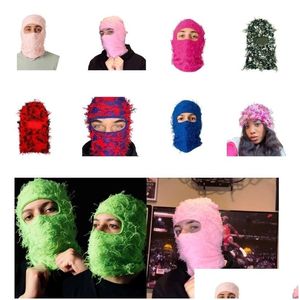 توفي قبعة قبعة/جمجمة قبعة صغيرة/سكل كلافا متبكية FL Face Mask Mask Shiesty Fleece Fleece Drop Association Association ، SCA DH7SW