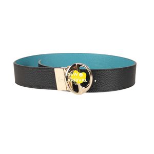 Gueei High end top luxury designer belts for stylish Unisex Mens Womens Belt 75CM Long Double sided Color original with 1:1 real logo and box